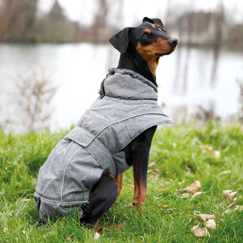 ABRIGO CAPA PERRO PRIME GRIS TRIXIE