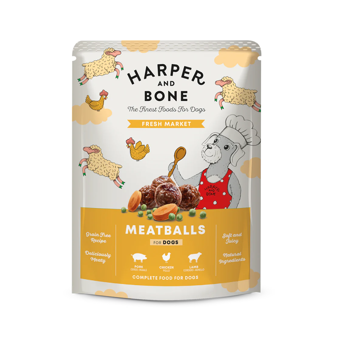ALBONDIGAS PARA PERROS HARPER AND BONE FRESH MARKET 12 X 300 G