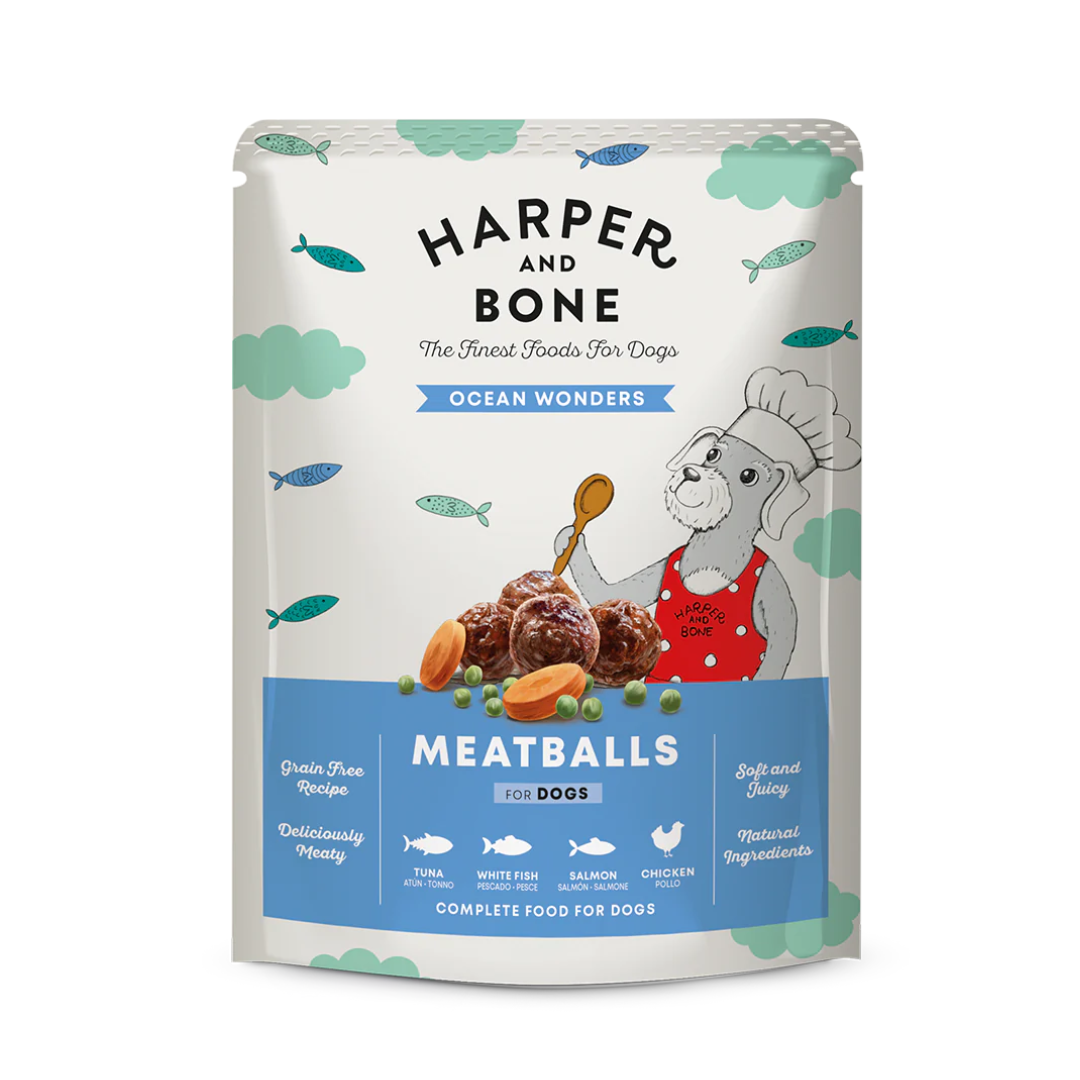 ALBONDIGAS PARA PERROS HARPER AND BONE OCEAN WONDERS 12 X 300 G