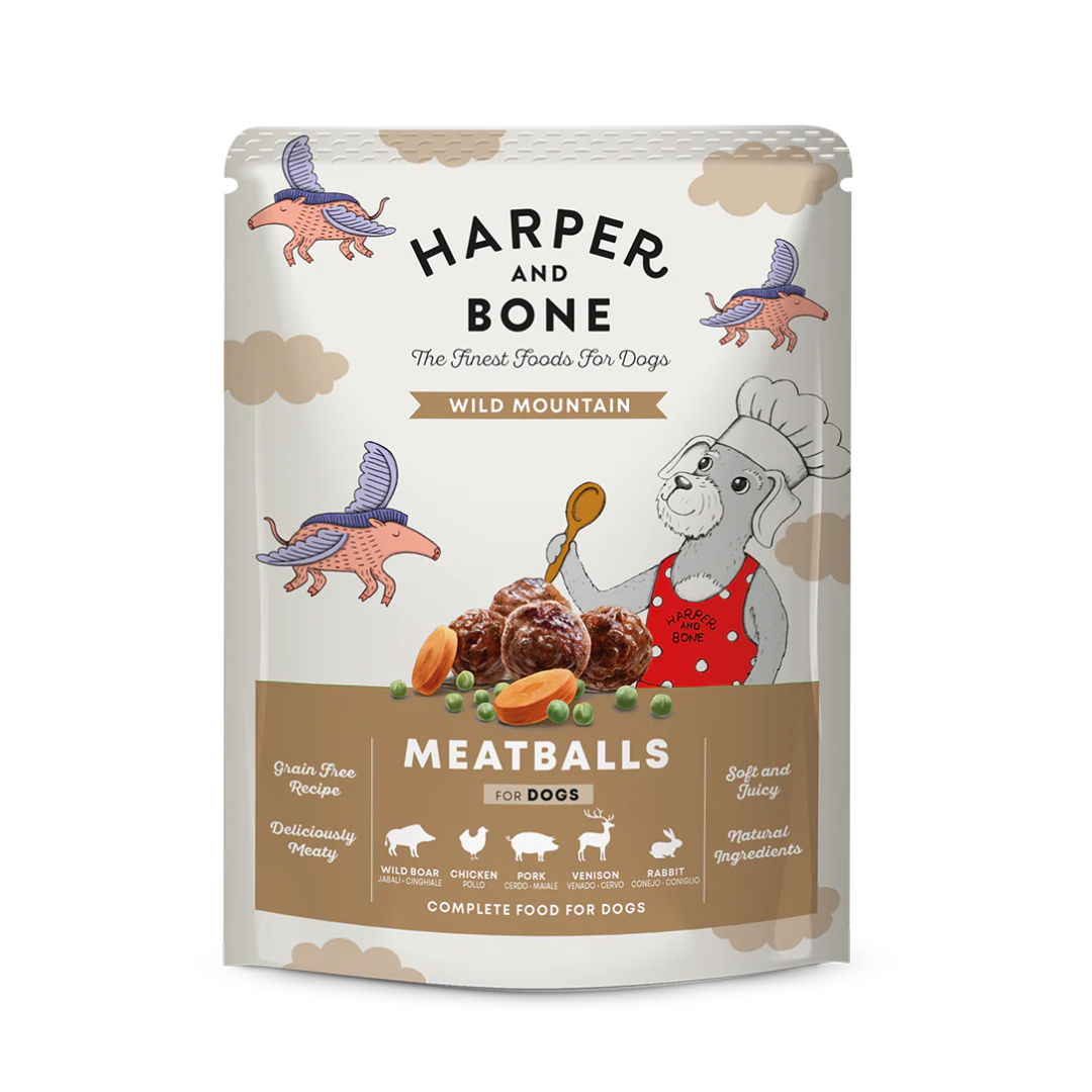 ALBONDIGAS PARA PERROS HARPER AND BONE WILD MOUNTAIN 12 X 300 G