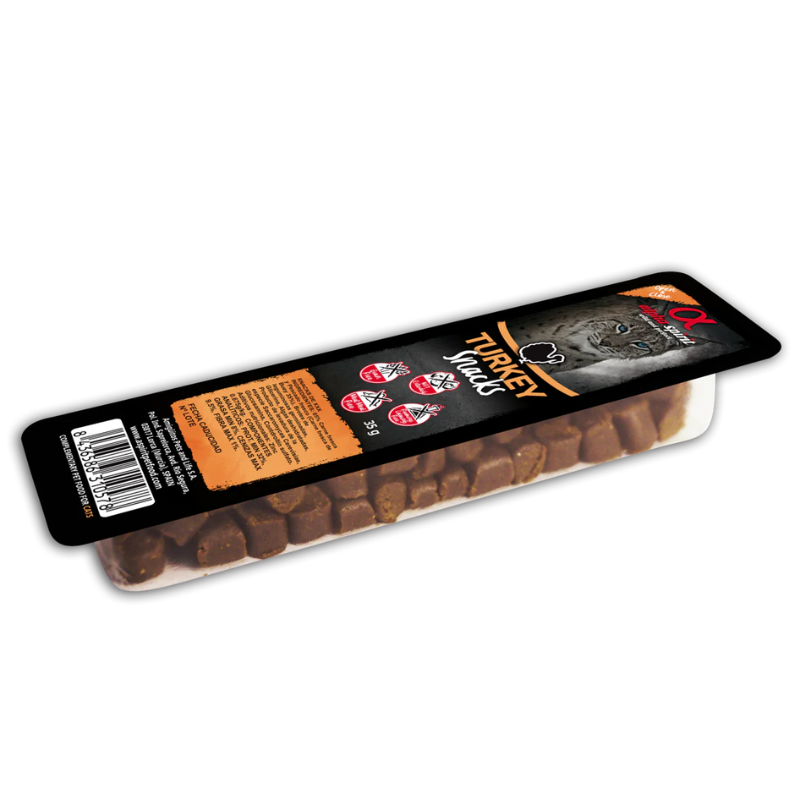 ALPHA SPIRIT SNACK GATOS PAVO 16X35 GR