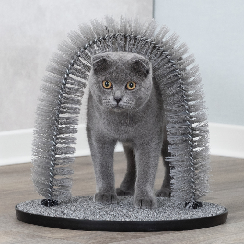 ARCO DE MASAJE Y CUIDADO PELAJE GATOS