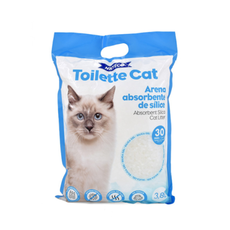 ARENA DE SILICE TOILETTE CAT NAYECO 3,8L PARA 30 DIAS
