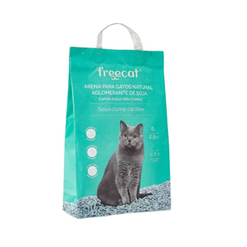 ARENA GATOS AGLOMERANTE NATURAL DE SOJA CARBÓN ACTIVO FREECAT