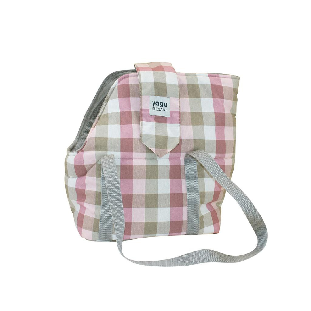 BOLSO YAGU SOFIA CUADRO MALVA 43 x 18 x 35 CM