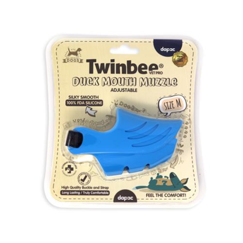 BOZAL PERROS SILICONA TWIMBEE DAPAC PREMIUM AZUL