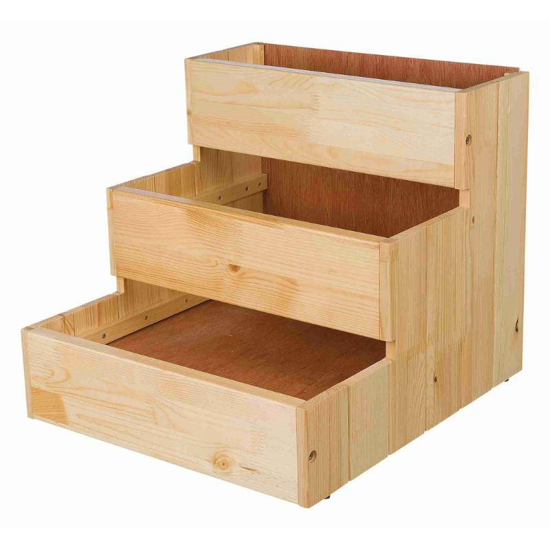 ESCALERA DE MADERA PARA PERROS Y GATOS