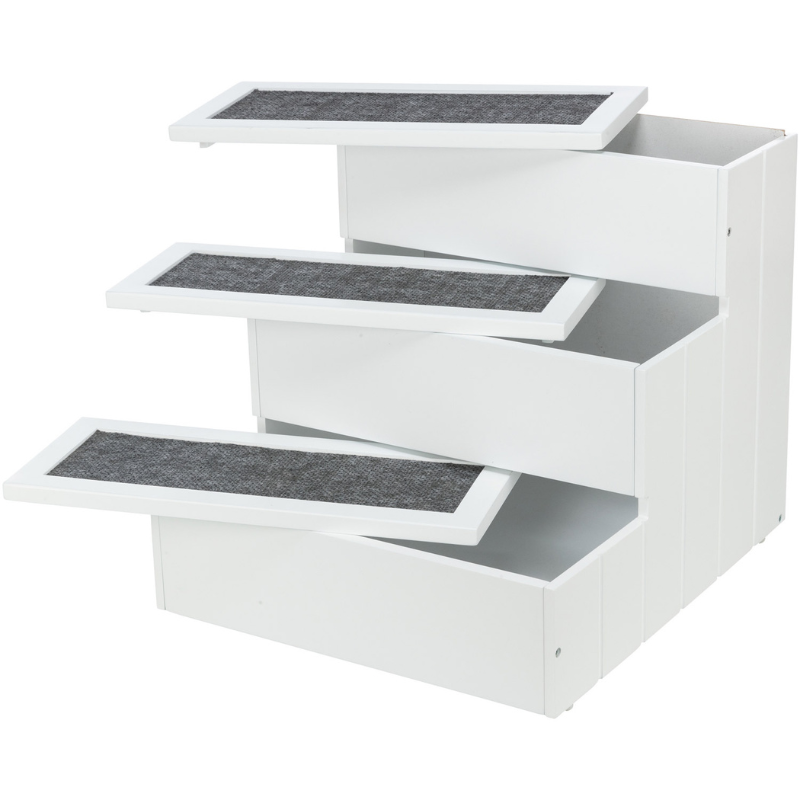 ESCALERA BLANCA PARA PERROS Y GATOS