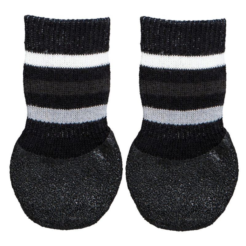 CALCETINES ANTIDESLIZANTES PARA PERROS NEGRO TRIXIE