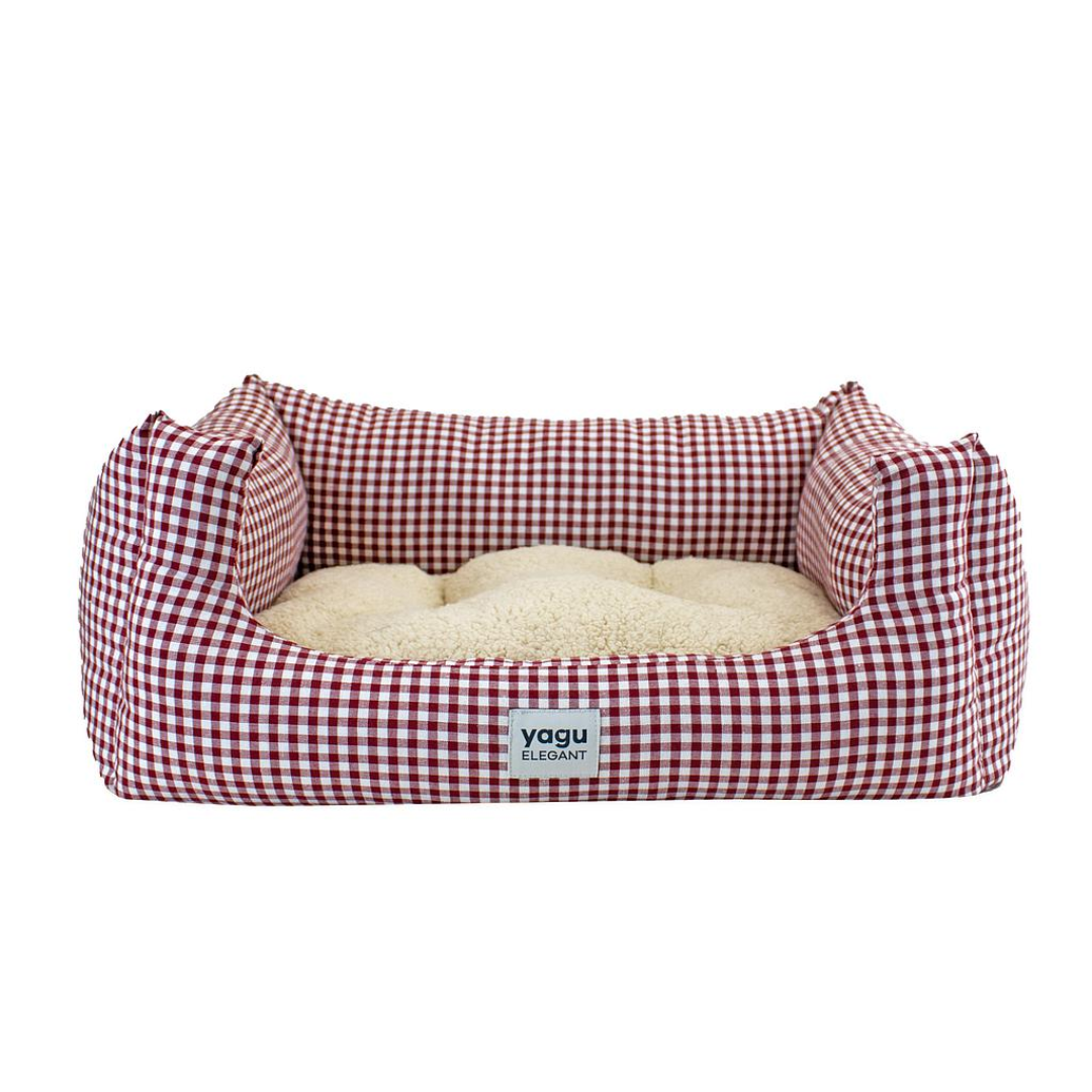 CAMA PERROS CONFORT VICHY GRANATE YAGU