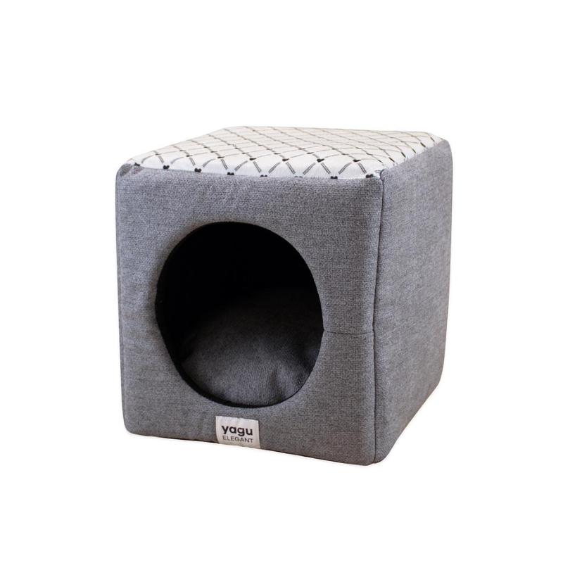 CAMA CUBO CONVERTIBLE PERROS Y GATOS BOSTON YAGU 33 x 33 x 33 CM