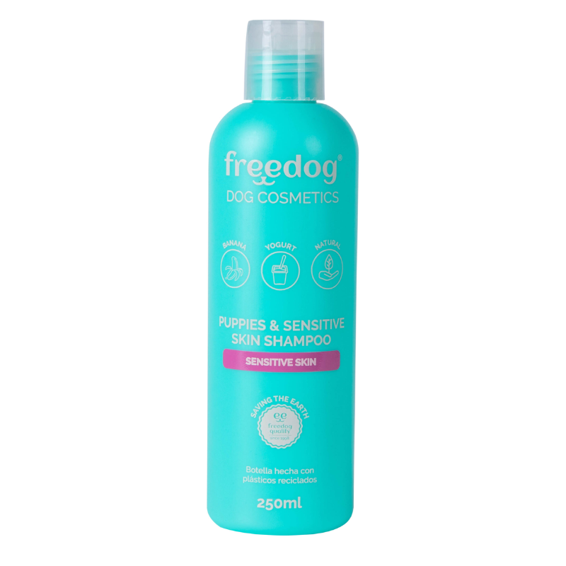 CHAMPU PERROS CACHORROS Y PIELES DELICADAS FREEDOG 250 ML