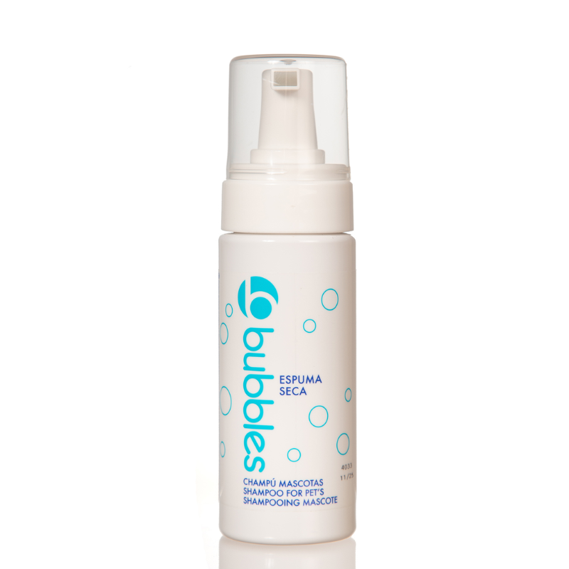 CHAMPU ESPUMA SECA PERROS Y GATOS BUBBLES 3 x 150 ML