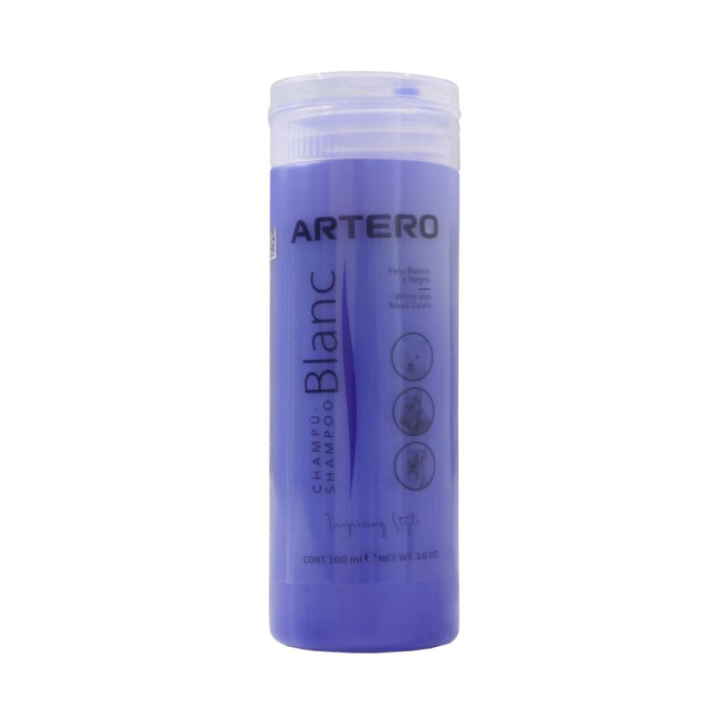 CHAMPU PELO BLANCO NEGRO O GRIS PERROS ARTERO 100 ML