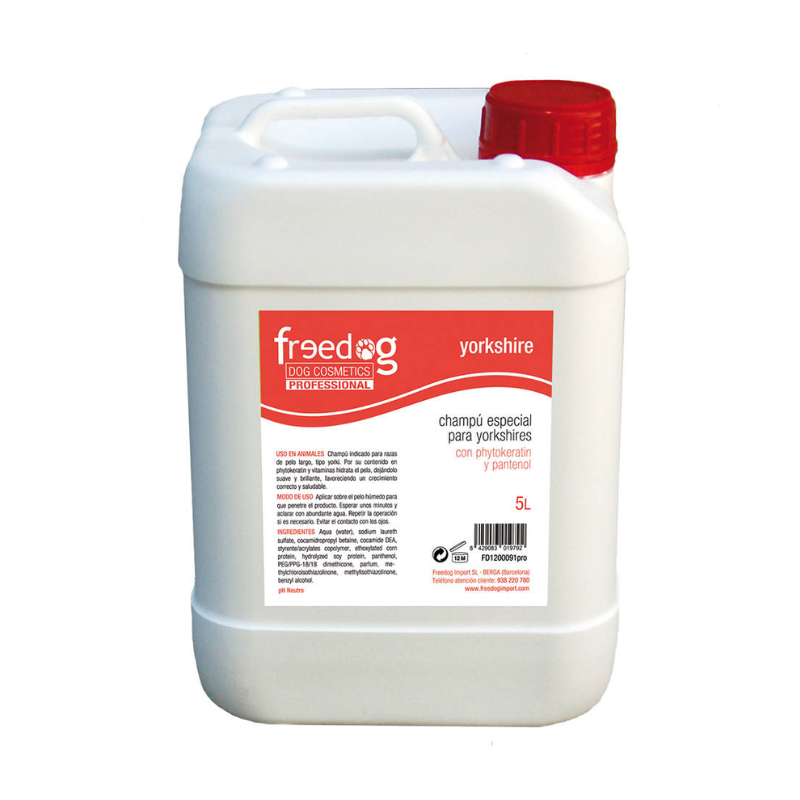 CHAMPU PERROS ESPECIAL YORKSHIRES FREEDOG 5 LITROS