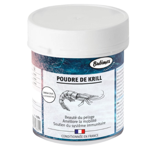 COMPLEMENTO ALIMENTICIO KRILL EN POLVO BUBIMEX 400 G PARA PERROS Y GATOS