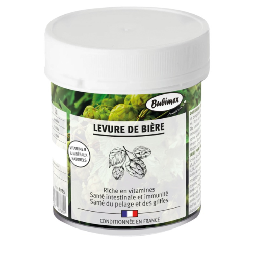 COMPLEMENTO ALIMENTICIO LEVADURA DE CERVEZA EN POLVO BUBIMEX 400 G PARA PERROS Y GATOS