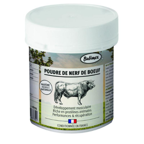 COMPLEMENTO ALIMENTICIO NERVIOS DE BUEY EN POLVO BUBIMEX 60 G PARA PERROS Y GATOS