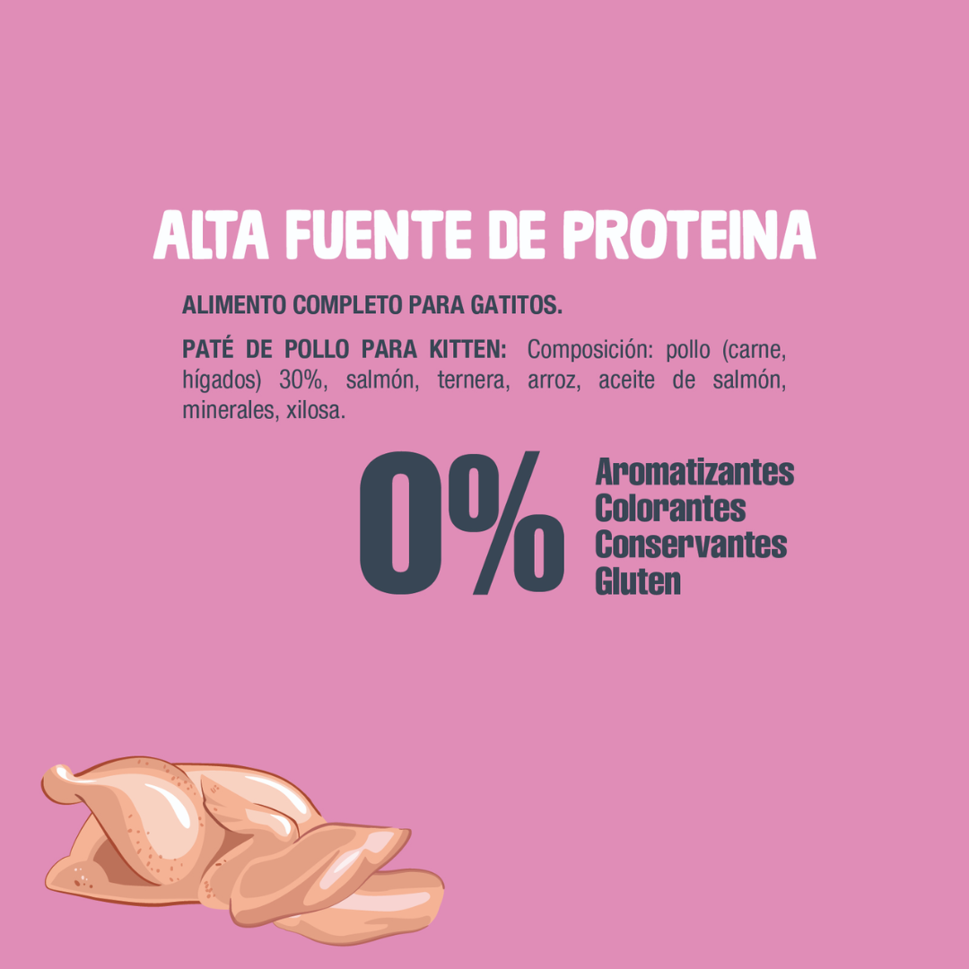 NUTRIPLUS GATOS COMIDA HUMEDA KITTEN POLLO 12x85 GR