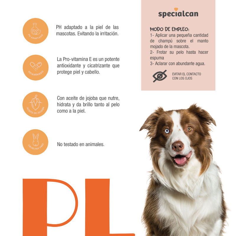 SPECIALCAN CHAMPU PARA PERROS PELO LARGO JOJOBA