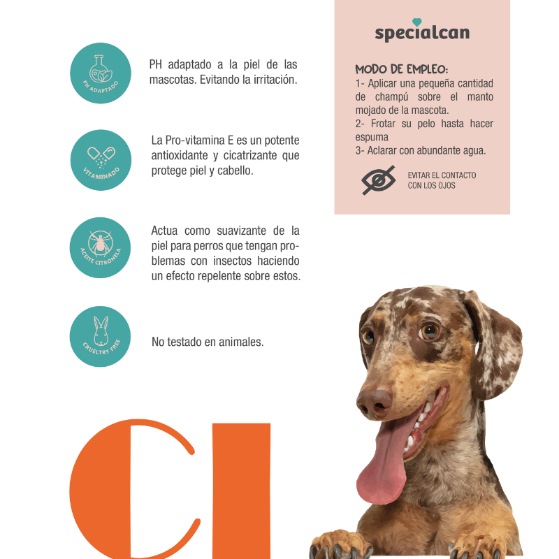 SPECIALCAN CHAMPU PARA PERROS CITRONELA