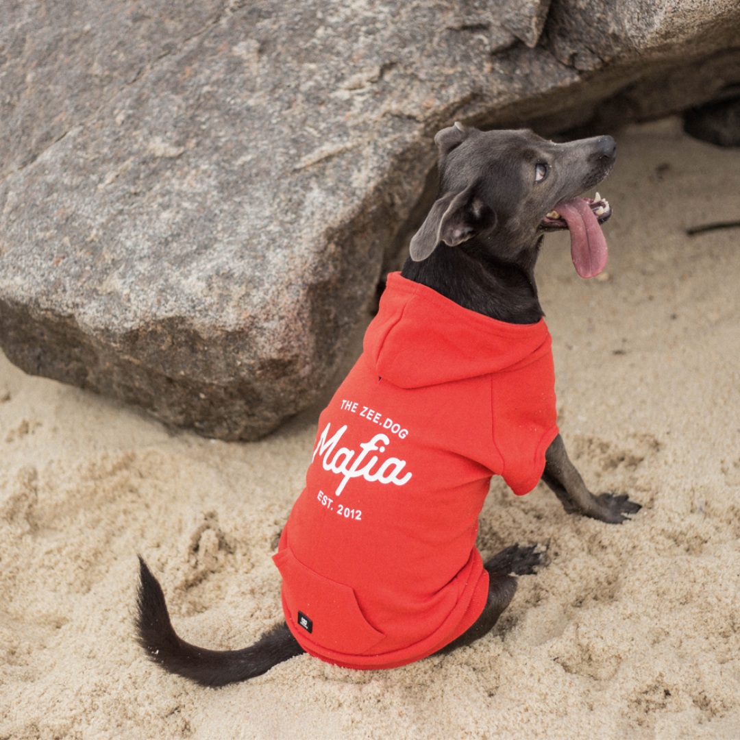 SUDADERA PERROS ROJA MAFIA ZEEDOG