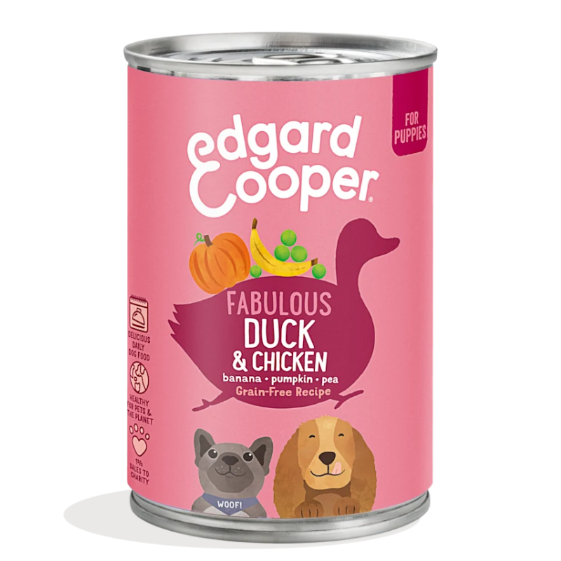 EDGARD COOPER PERROS HUMEDA PATO Y POLLO 6 X 400 G