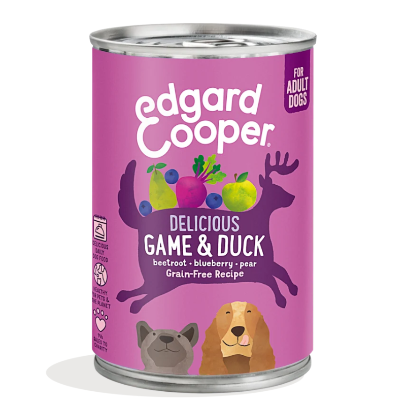 EDGARD COOPER PERROS HUMEDA VENADO Y PATO 6 X 400 G