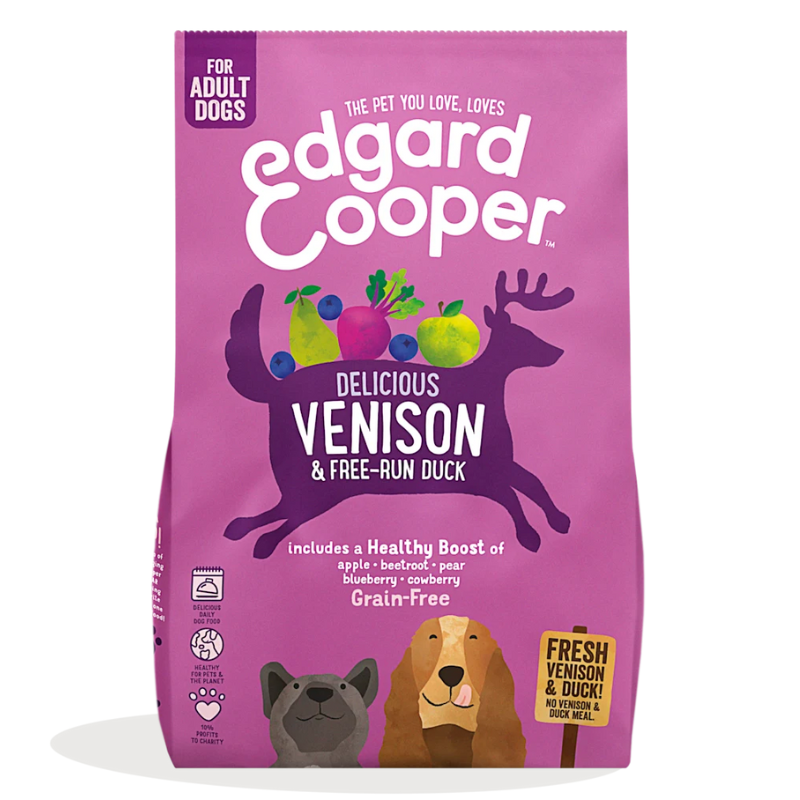 EDGARD COOPER PERROS VENADO Y PATO DE CORRAL FRESCO 7 KG
