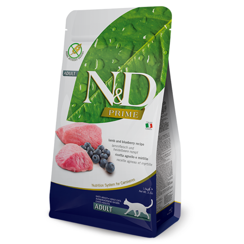 FARMINA ND GATO PRIME CORDERO Y ARANDANOS ADULTO 5 KG