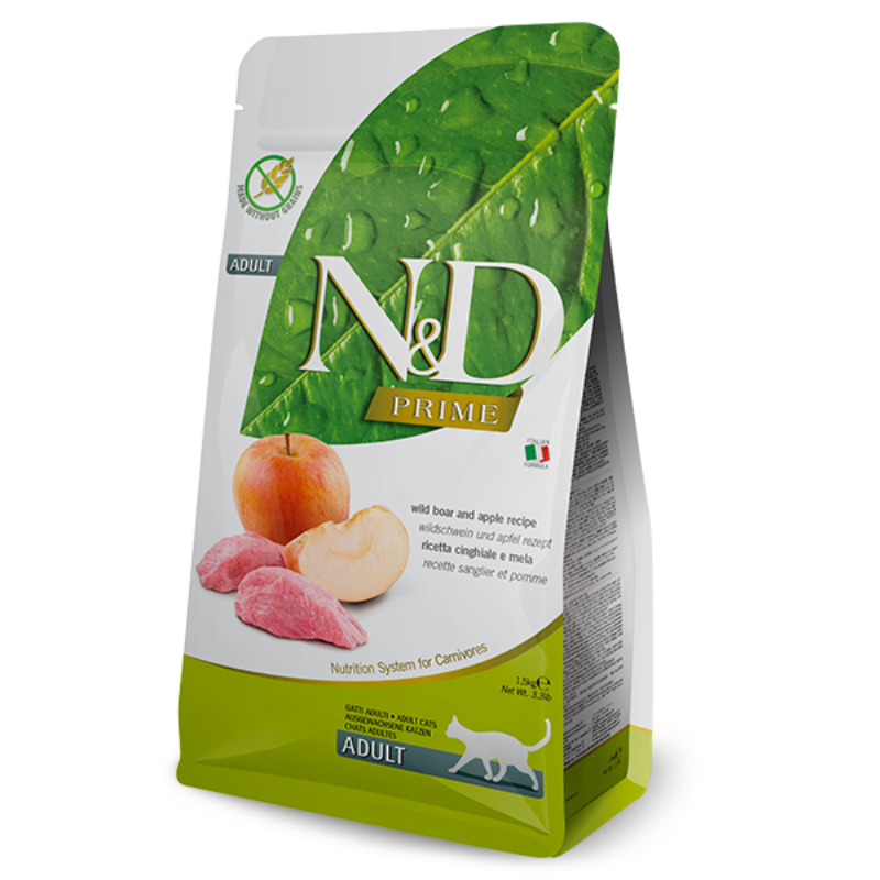 FARMINA ND GATO PRIME JABALÍ Y MANZANA ADULTO 1,5 KG