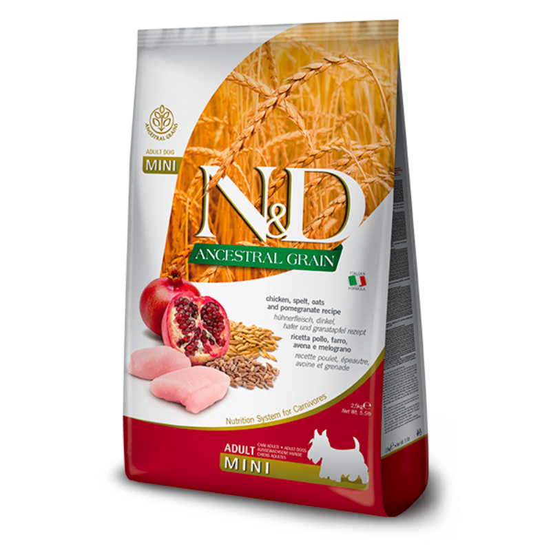 FARMINA ND PERRO ANCESTRAL GRAIN POLLO GRANADA ADULT MINI 7 KG