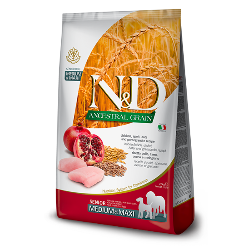 FARMINA ND PERRO ANCESTRAL GRAIN POLLO GRANADA SENIOR MEDIUM MAXI 12 KG