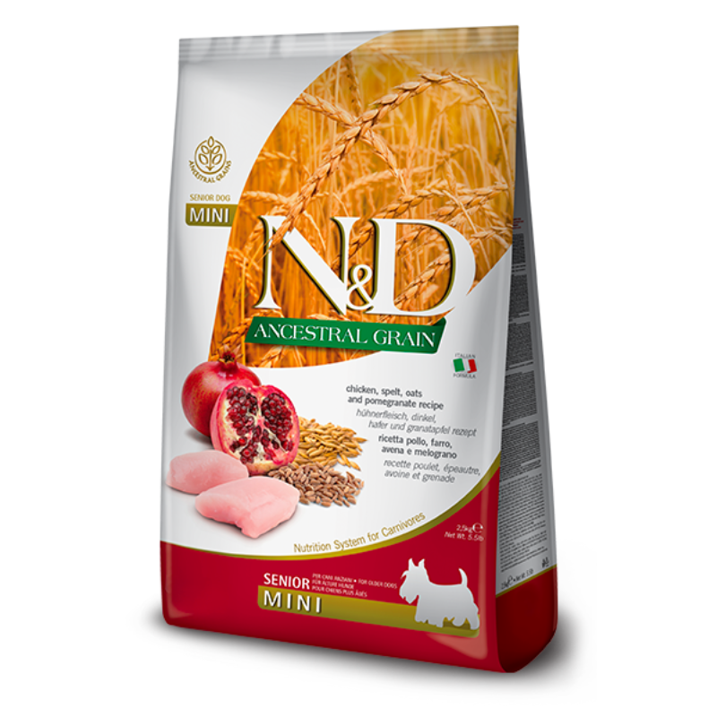 FARMINA ND PERRO ANCESTRAL GRAIN POLLO GRANADA SENIOR MINI 2,5 KG