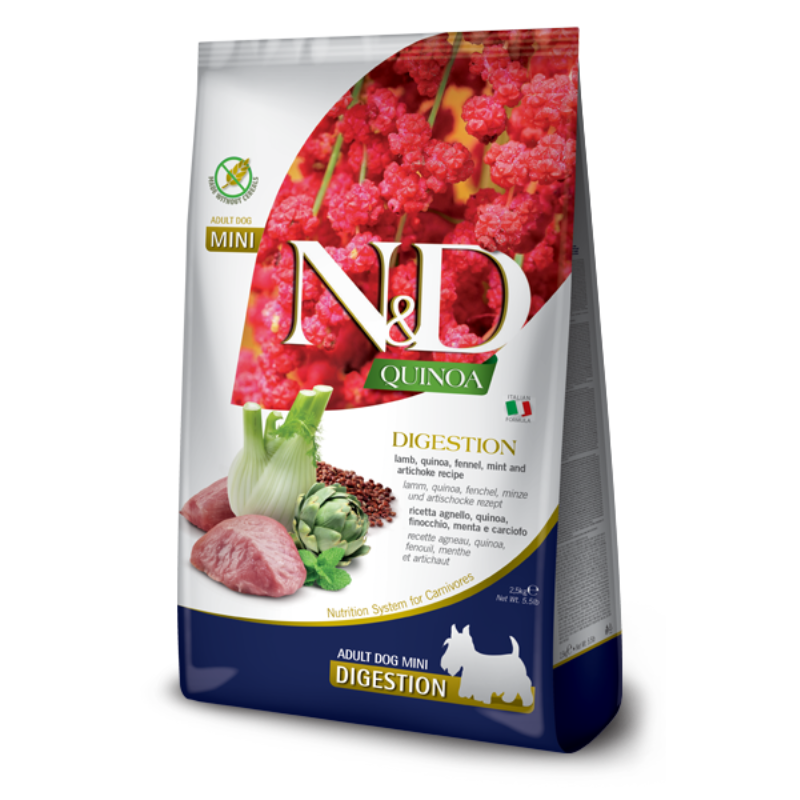 FARMINA ND PERRO QUINOA DIGESTION CORDERO MINI 2,5KG