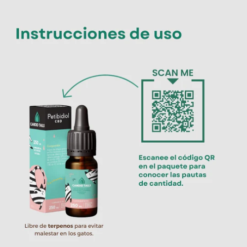 PETBIDIOL ACEITE DE CBD PARA GATOS CANDID TAILS