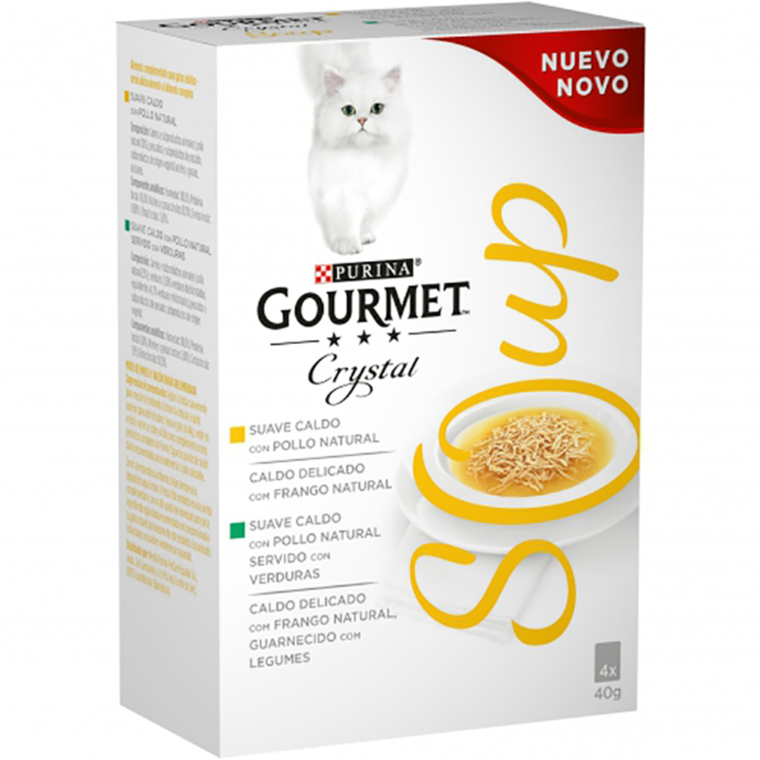 GOURMET SOUP POLLO GATOS 10 X 4 X 40 G