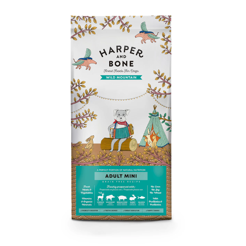 HARPER AND BONE PERROS ADULTOS MINI WILD MOUNTAIN GRAIN FREE 10 KG