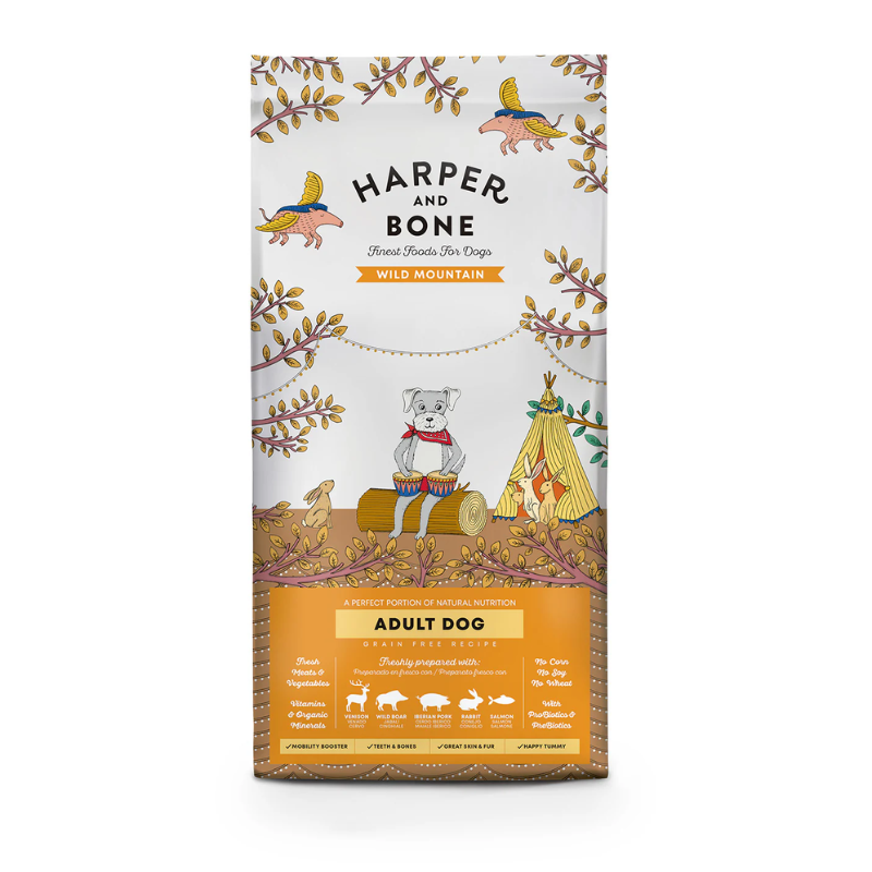 HARPER AND BONE PERROS ADULTOS WILD MOUNTAIN GRAIN FREE 12 KG