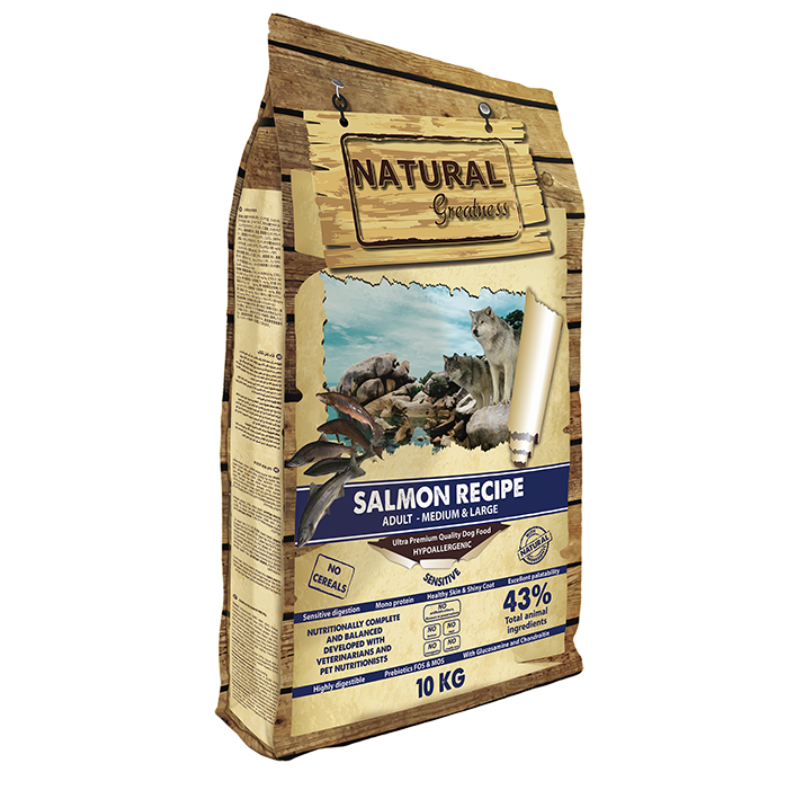 NATURAL GREATNESS SALMON PERROS 10 KG