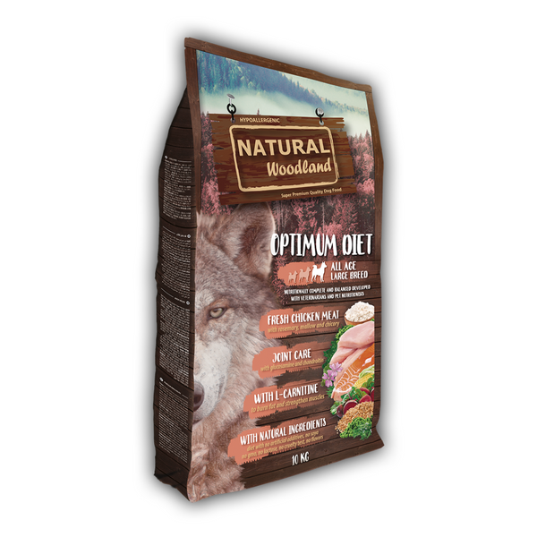 Natural Woodland COMPRAR NATURAL WOODLAND OPTIMUM DIET LARGE PERROS 10 KG – paraperrosygatos.es