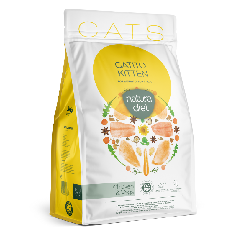 NATURA DIET GATITOS KITTEN POLLO 3 KG