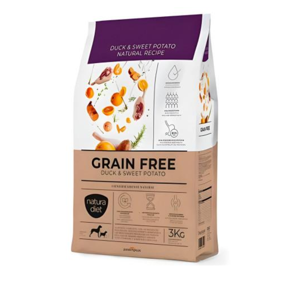 NATURA DIET GRAIN FREE PATO Y PATATA 3 KG