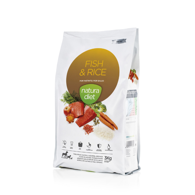 NATURA DIET PESCADO Y ARROZ 3 KG