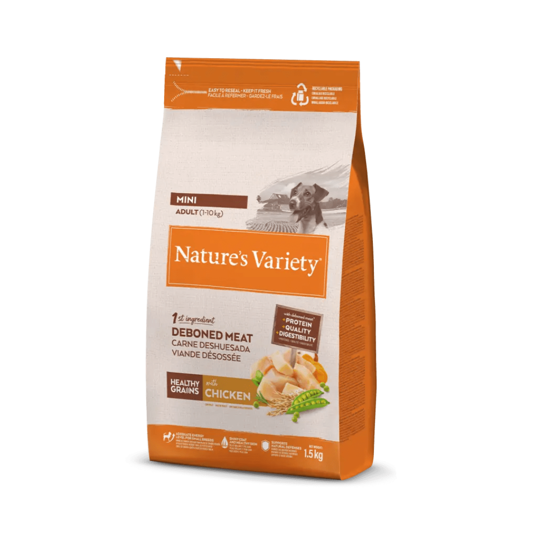 NATURES VARIETY PERROS HEALTHY GRAINS MINI ADULT 1,5 KG