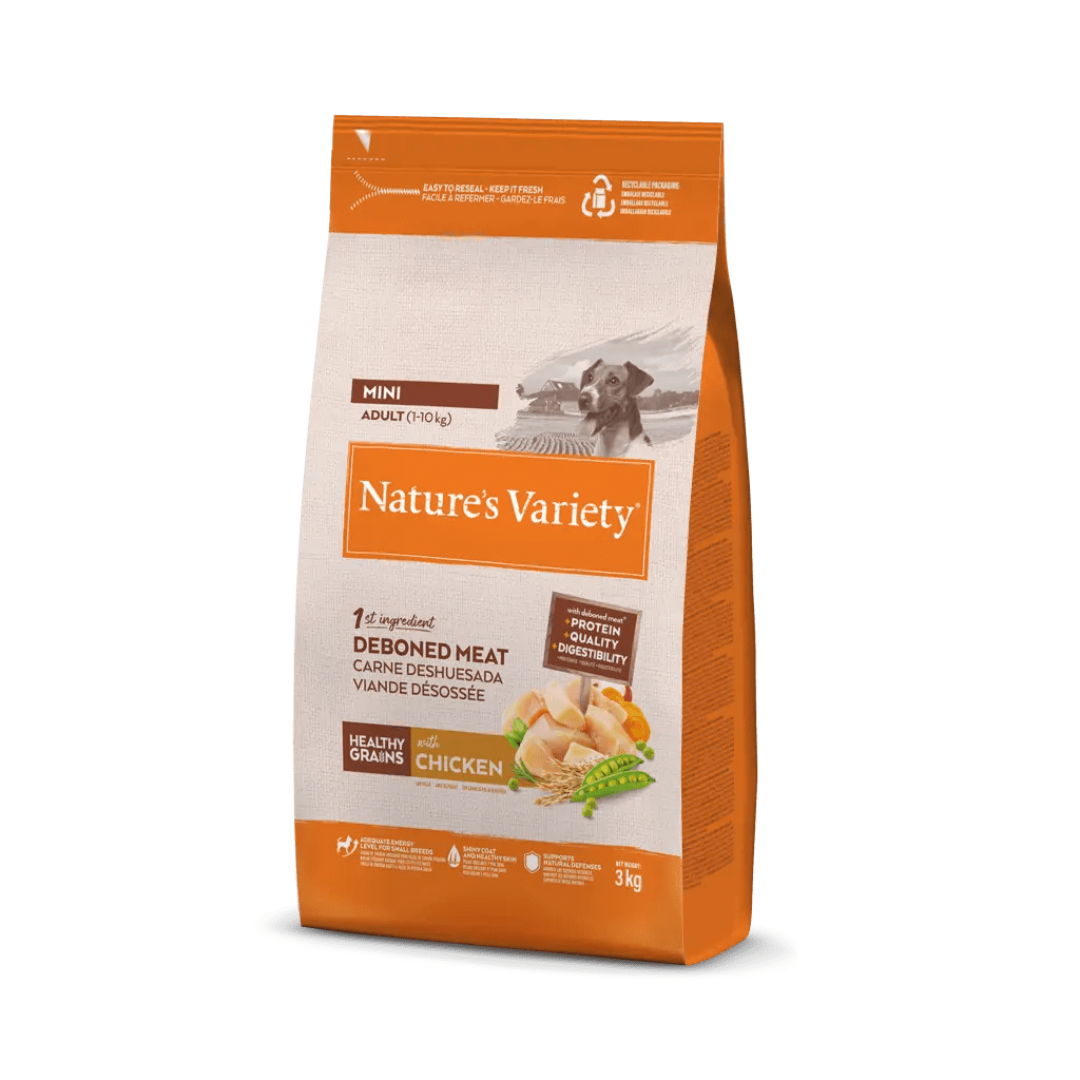 NATURES VARIETY PERROS HEALTHY GRAINS MINI ADULT 3 KG