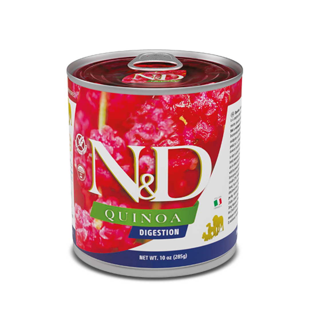 LATAS FARMINA ND QUINOA PERRO DIGESTION CORDERO COMIDA HUMEDA 6 X 285 G