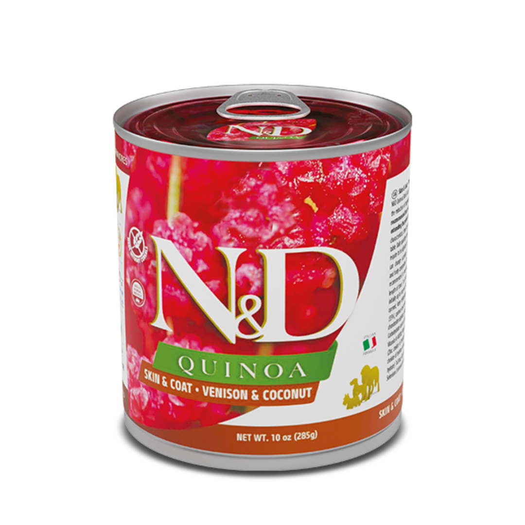 LATAS FARMINA ND QUINOA PERRO VENADO Y COCO COMIDA HUMEDA 6 X 285 G