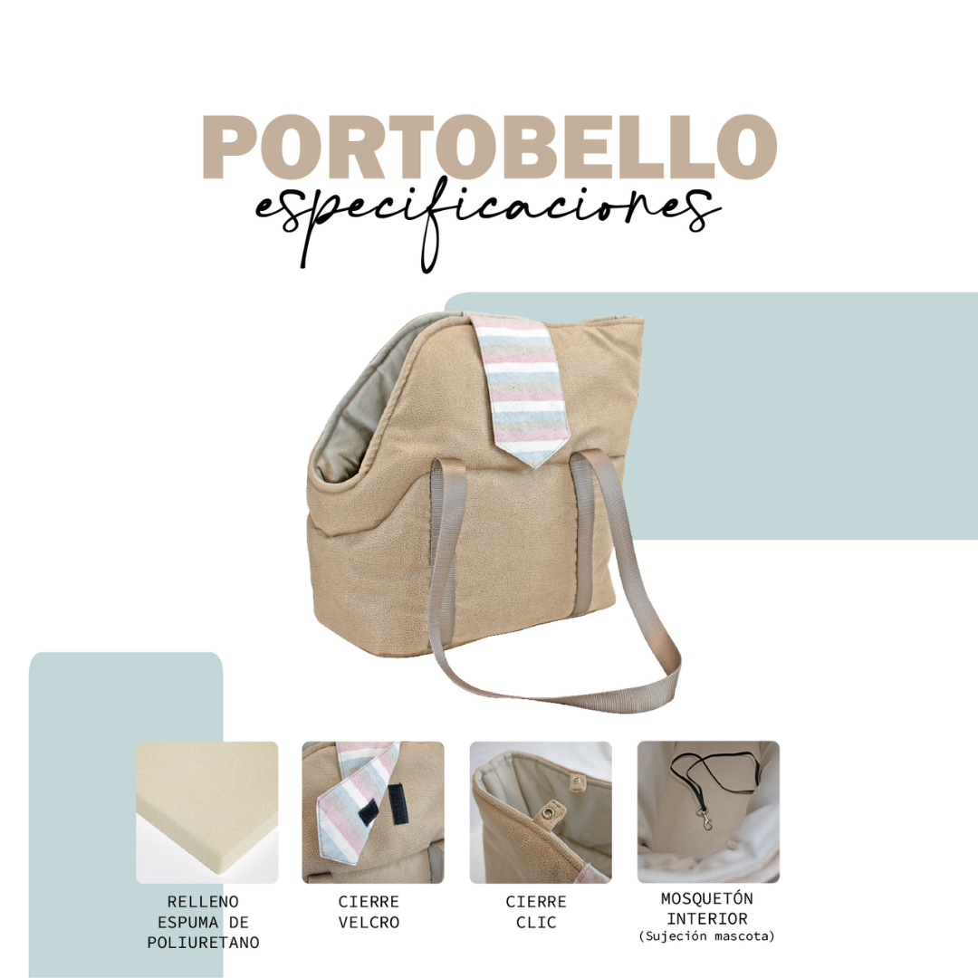 BOLSO MASCOTAS YAGU SOFIA PORTEBELLO 43 x 18 x 35 CM