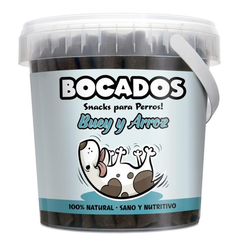 SNACKS BOCADOS BUEY Y ARROZ 800 GRAMOS